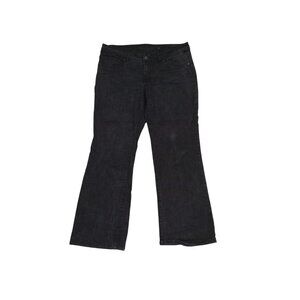 Faded Glory Jeans Womens Petites 16P Black Denim Bootcut